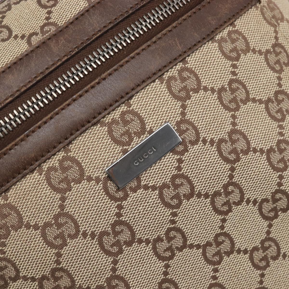 GUCCI GG Canvas Shoulder Bag Beige Silver 001 4299 Auth ep15906