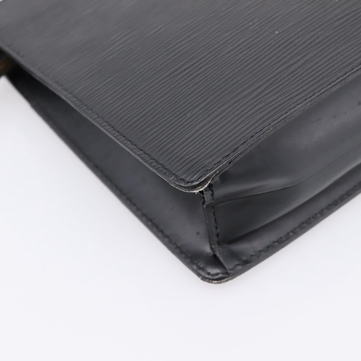 LOUIS VUITTON Epi Pochette Homme Clutch Bag Black M52522 LV Auth ep15907