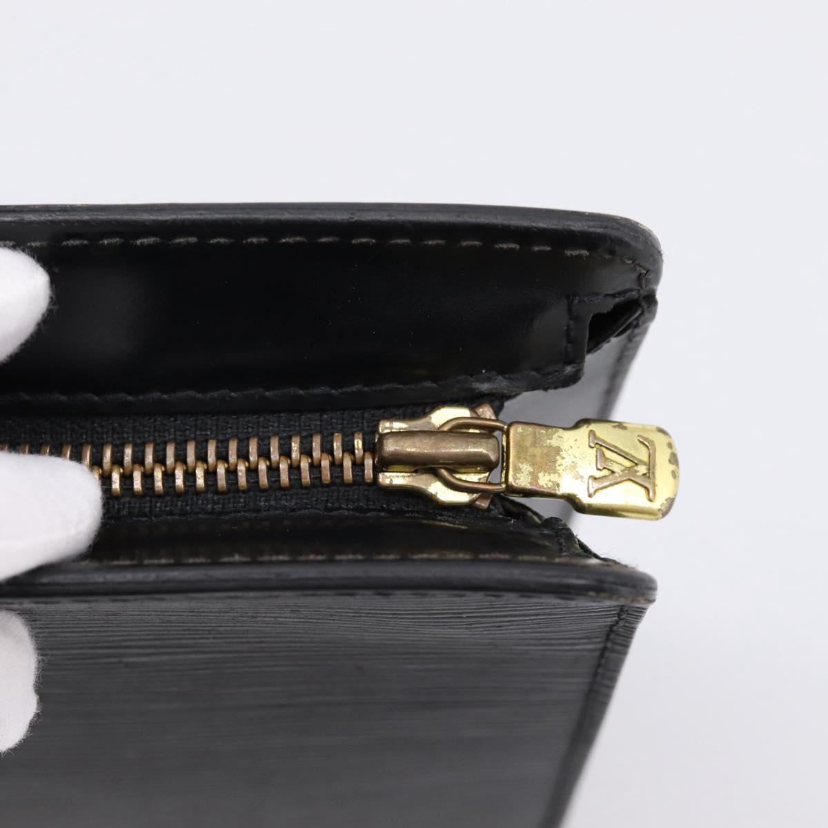 LOUIS VUITTON Epi Pochette Homme Clutch Bag Black M52522 LV Auth ep15907