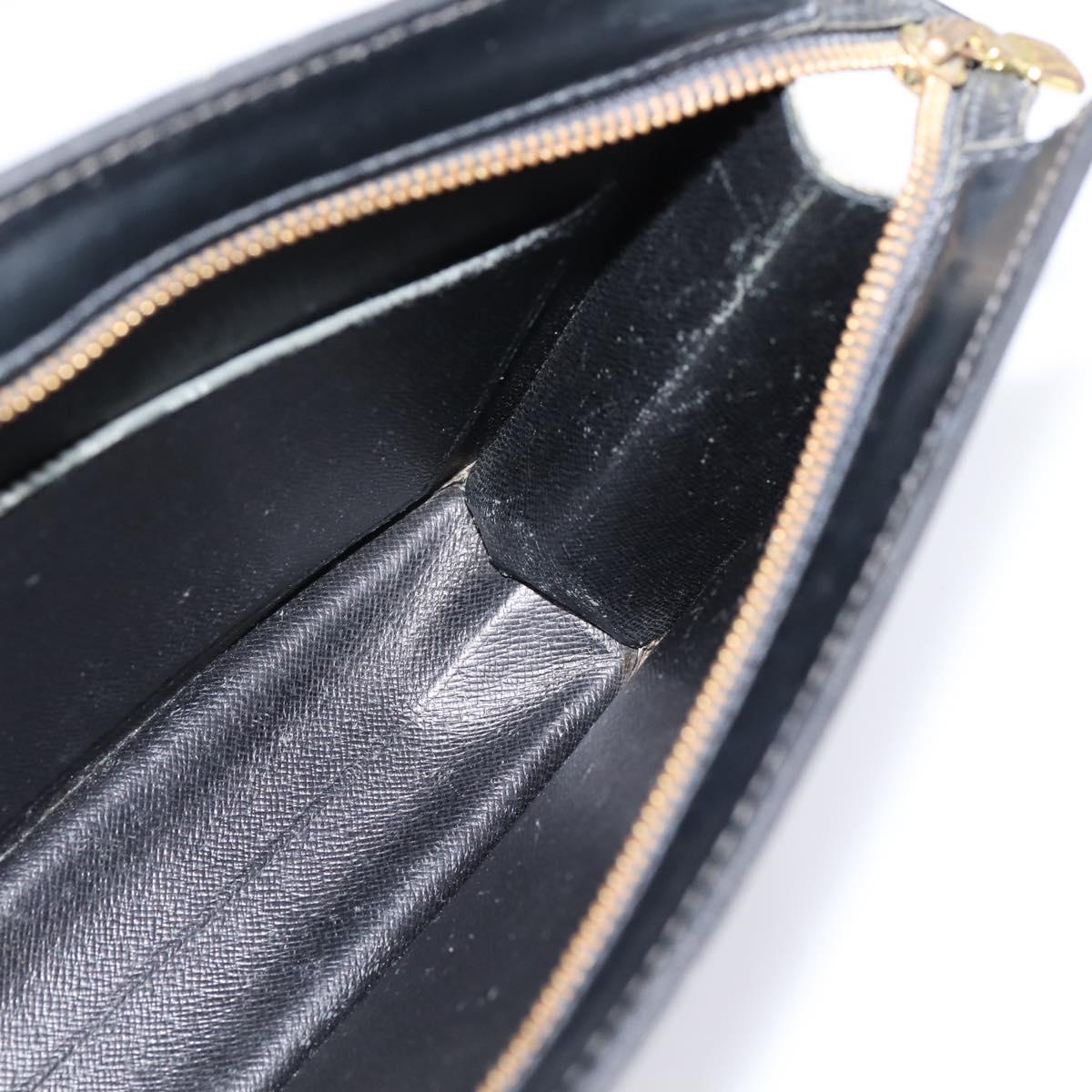 LOUIS VUITTON Epi Pochette Homme Clutch Bag Black M52522 LV Auth ep15907