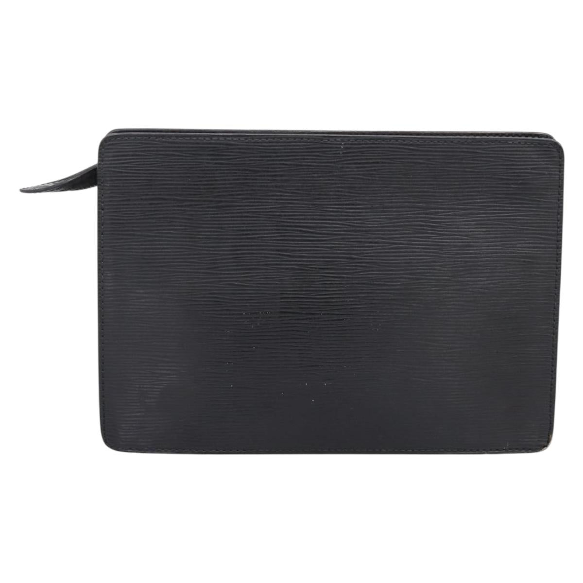 LOUIS VUITTON Epi Pochette Homme Clutch Bag Black M52522 LV Auth ep15907