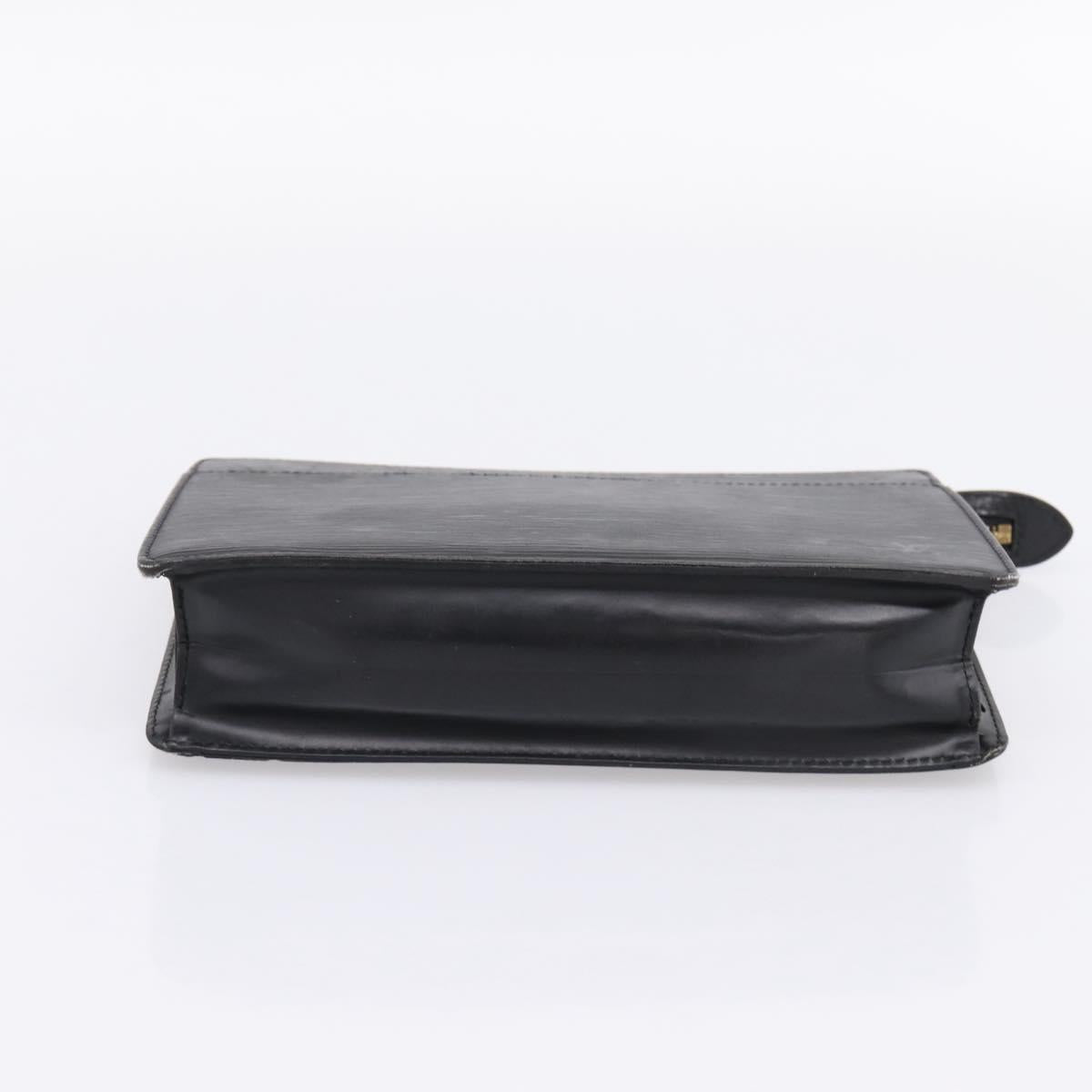 LOUIS VUITTON Epi Pochette Homme Clutch Bag Black M52522 LV Auth ep15907