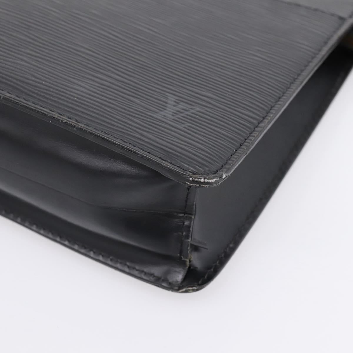 LOUIS VUITTON Epi Pochette Homme Clutch Bag Black M52522 LV Auth ep15907