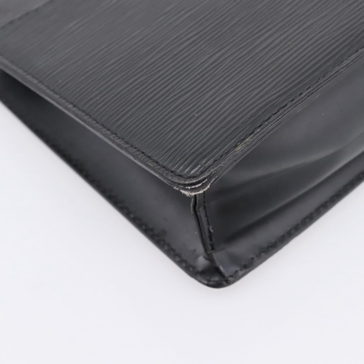 LOUIS VUITTON Epi Pochette Homme Clutch Bag Black M52522 LV Auth ep15907