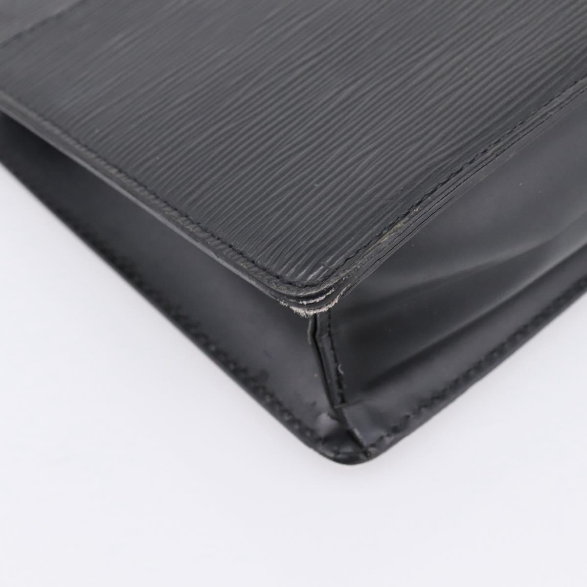 LOUIS VUITTON Epi Pochette Homme Clutch Bag Black M52522 LV Auth ep15907