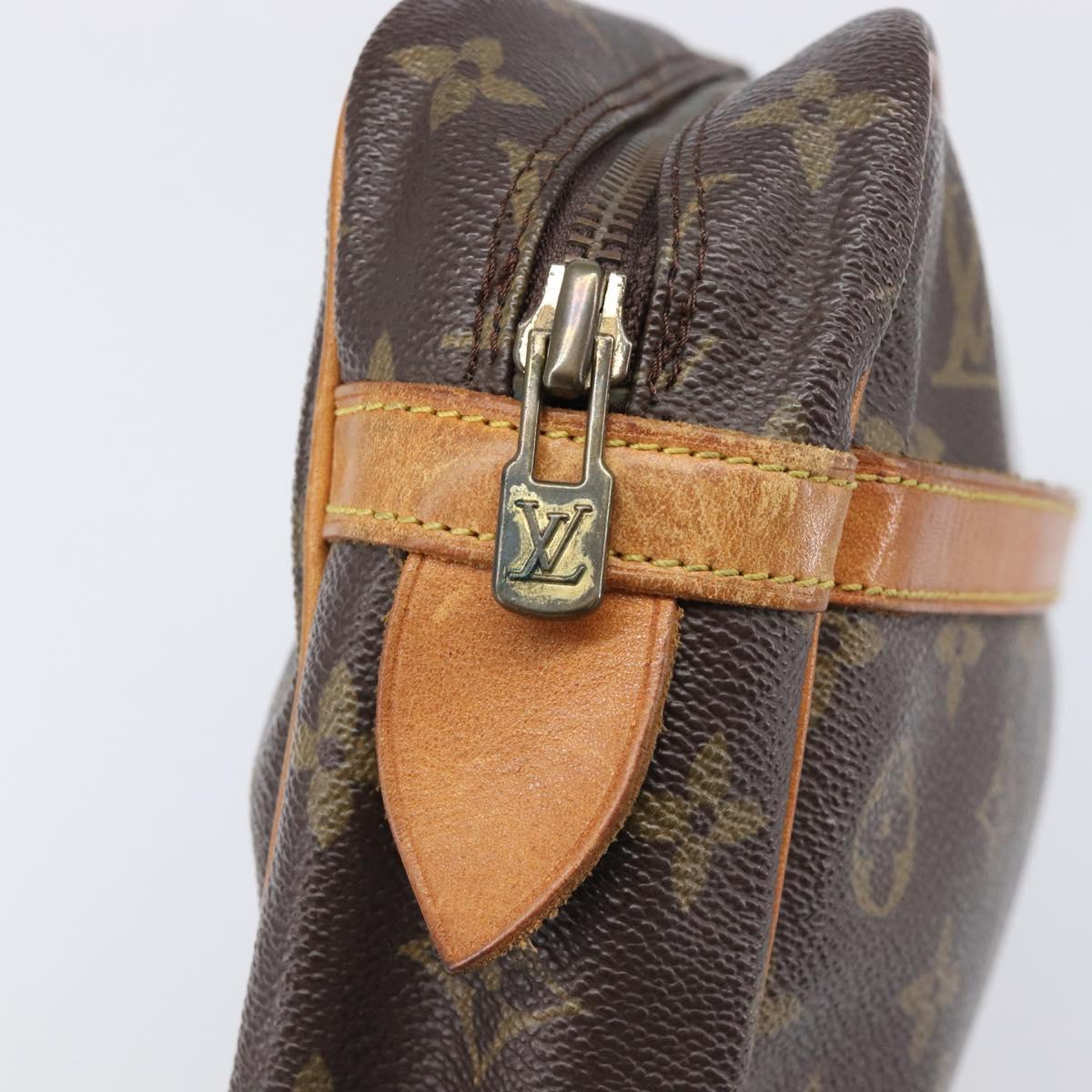 LOUIS VUITTON Monogram Compiegne 28 Clutch Bag M51845 LV Auth ep15910