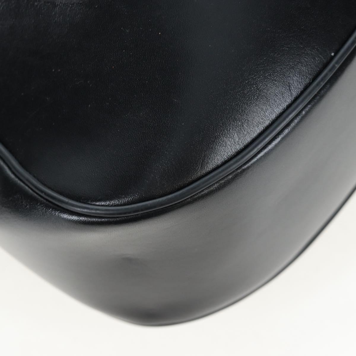 GUCCI Jackie Shoulder Bag Nylon Black Silver 019 0337 Auth ep15917A