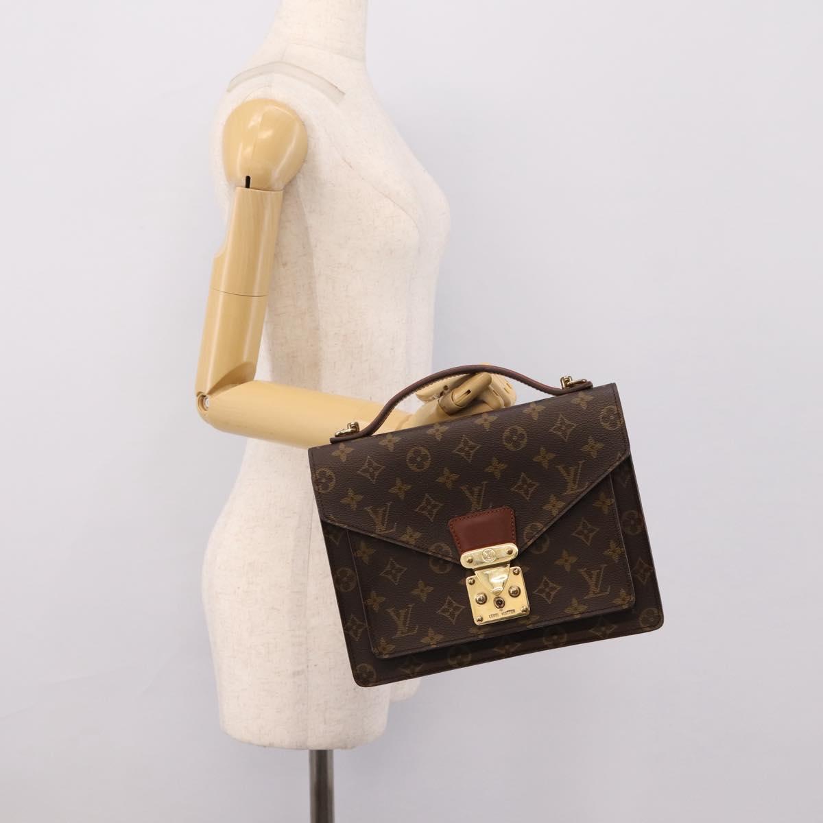 LOUIS VUITTON Monogram Monceau26 Hand Bag M51187 LV Auth ep15920