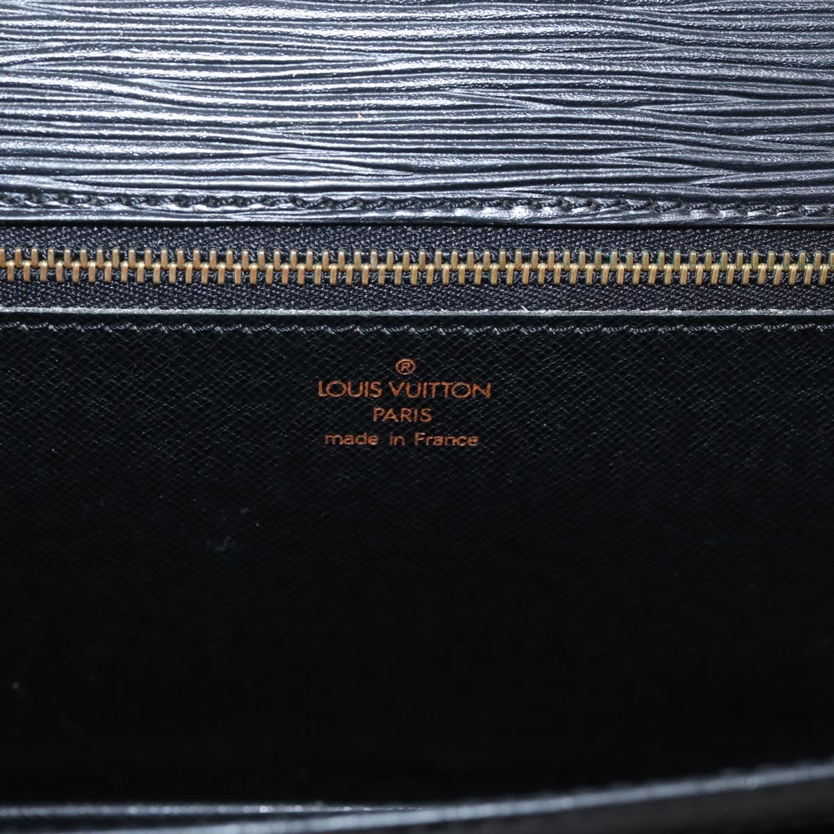 LOUIS VUITTON Epi Serie Dragonne Clutch Bag Black M52612 LV Auth ep15921