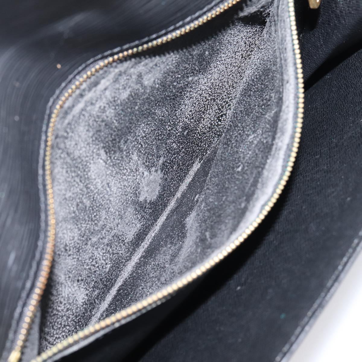 LOUIS VUITTON Epi Serie Dragonne Clutch Bag Black M52612 LV Auth ep15921