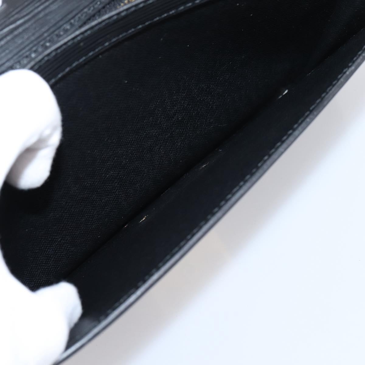 LOUIS VUITTON Epi Serie Dragonne Clutch Bag Black M52612 LV Auth ep15921