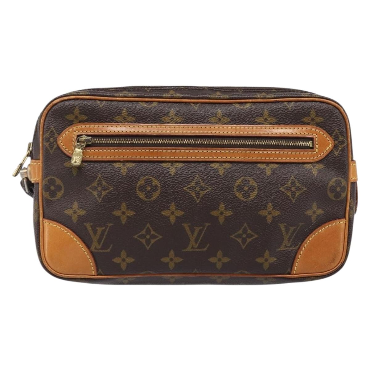 LOUIS VUITTON Monogram Marly Dragonne GM Clutch Bag M51825 LV Auth ep15922