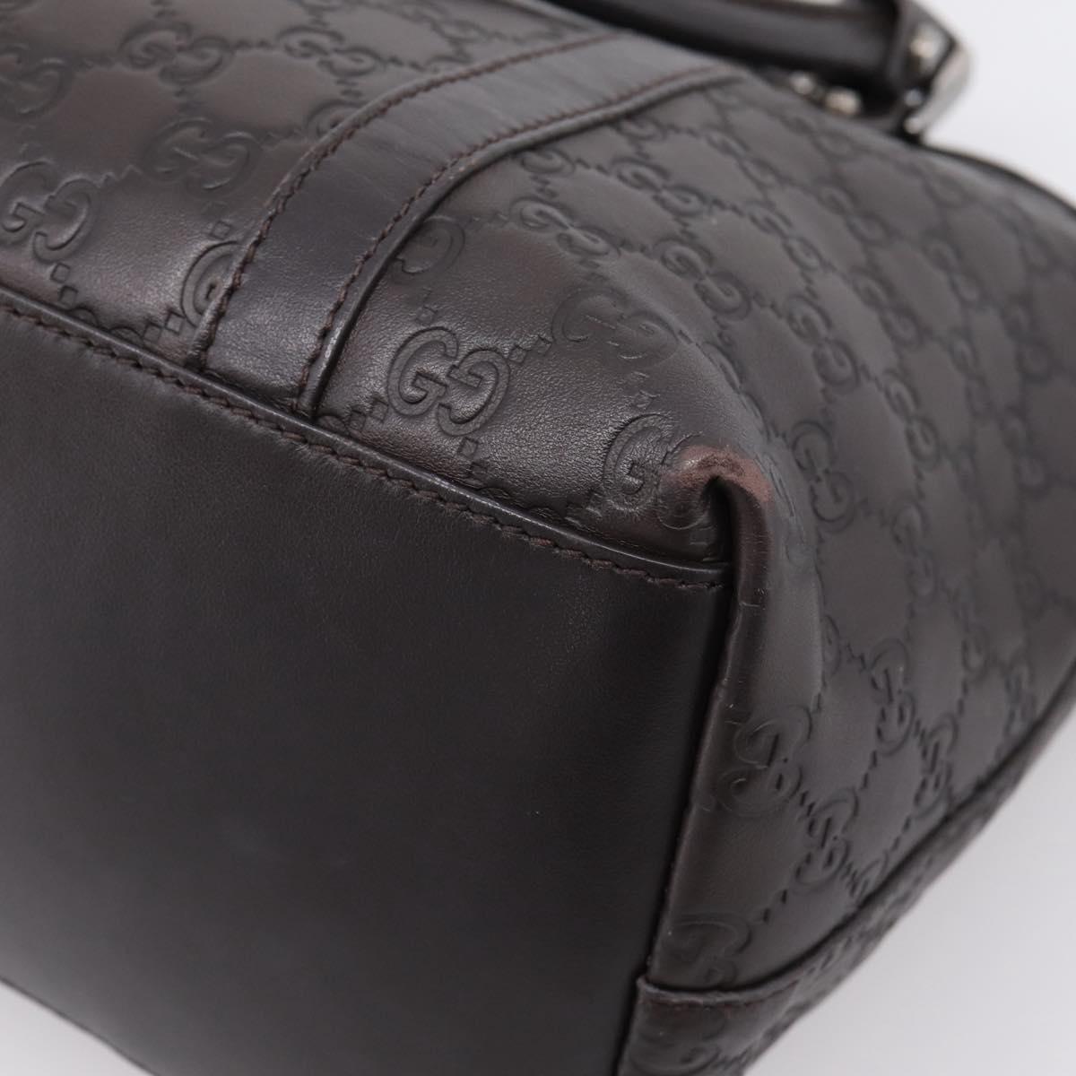GUCCI GG Canvas Guccissima Bag Leather 2way Outlet Brown 341503 Auth ep15925