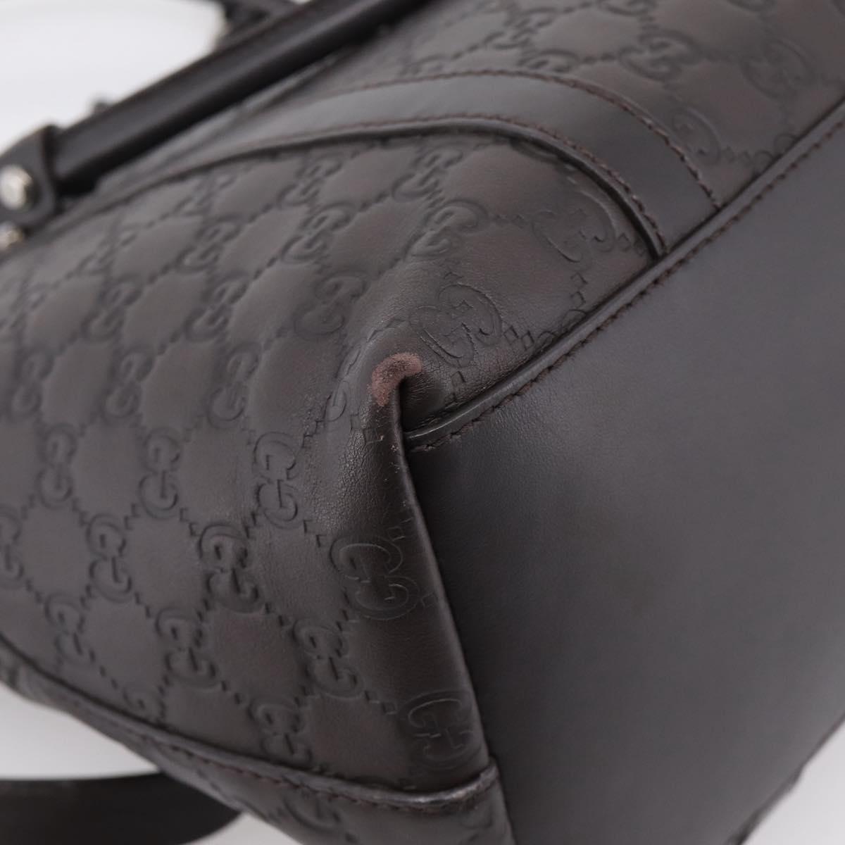 GUCCI GG Canvas Guccissima Bag Leather 2way Outlet Brown 341503 Auth ep15925