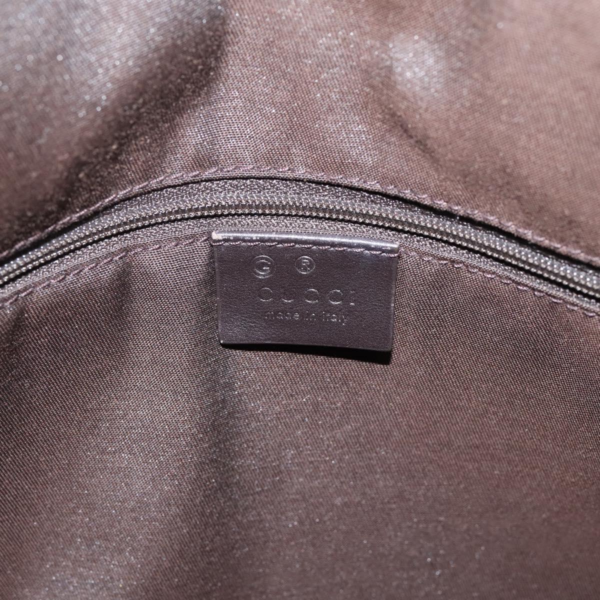 GUCCI GG Canvas Guccissima Bag Leather 2way Outlet Brown 341503 Auth ep15925