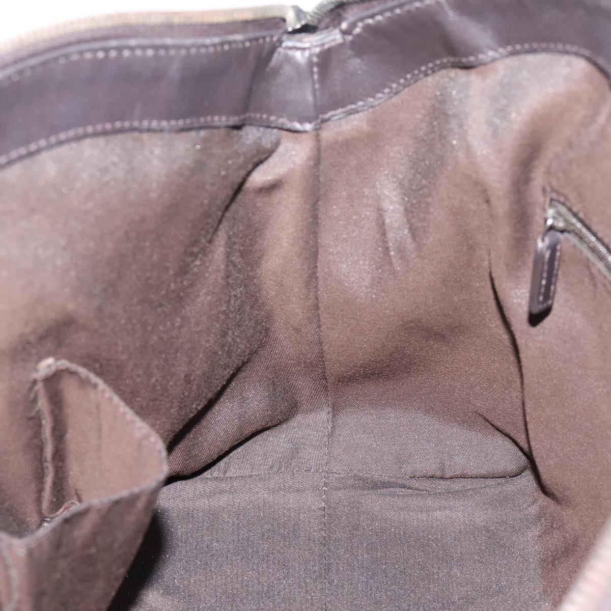 GUCCI GG Canvas Guccissima Bag Leather 2way Outlet Brown 341503 Auth ep15925