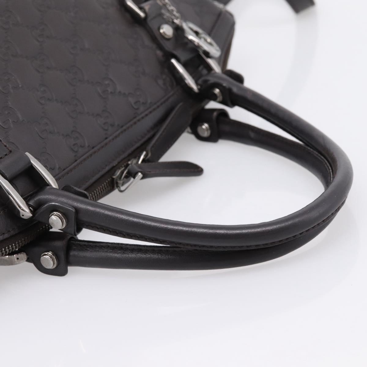 GUCCI GG Canvas Guccissima Bag Leather 2way Outlet Brown 341503 Auth ep15925