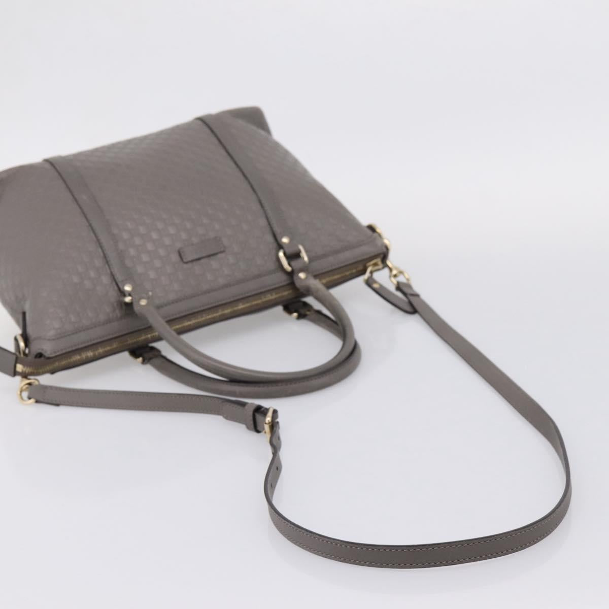GUCCI Micro GG Canvas Guccissima Bag Leather 2way Outlet 449656 Auth ep15926