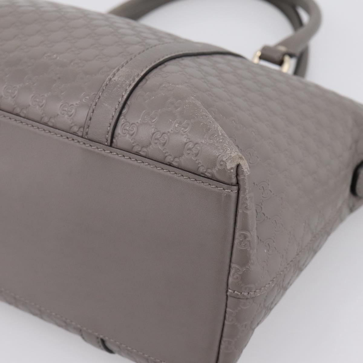 GUCCI Micro GG Canvas Guccissima Bag Leather 2way Outlet 449656 Auth ep15926