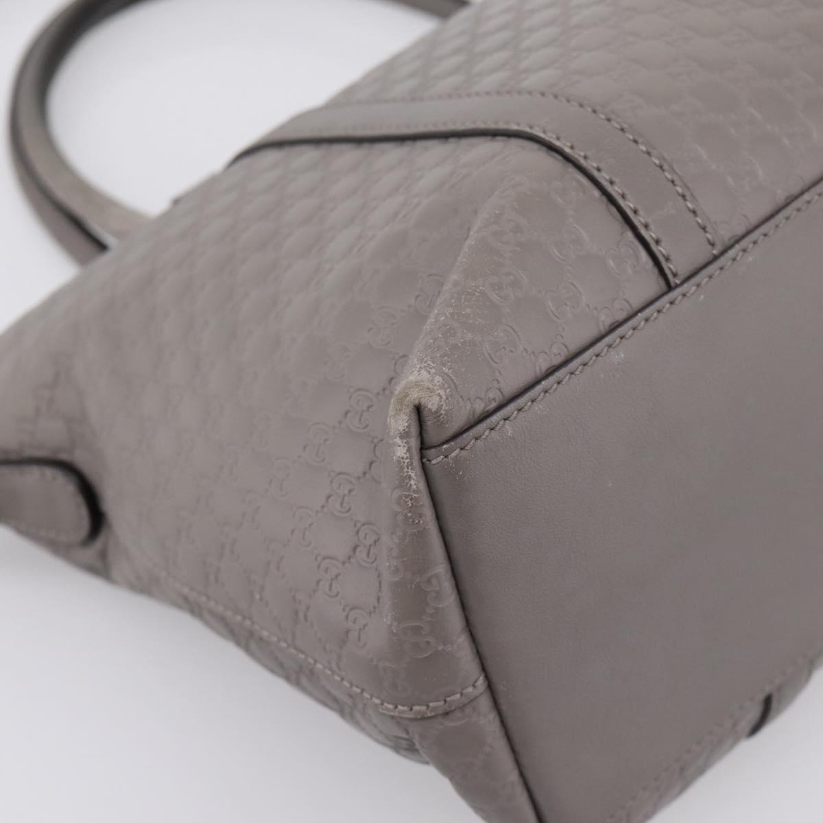 GUCCI Micro GG Canvas Guccissima Bag Leather 2way Outlet 449656 Auth ep15926