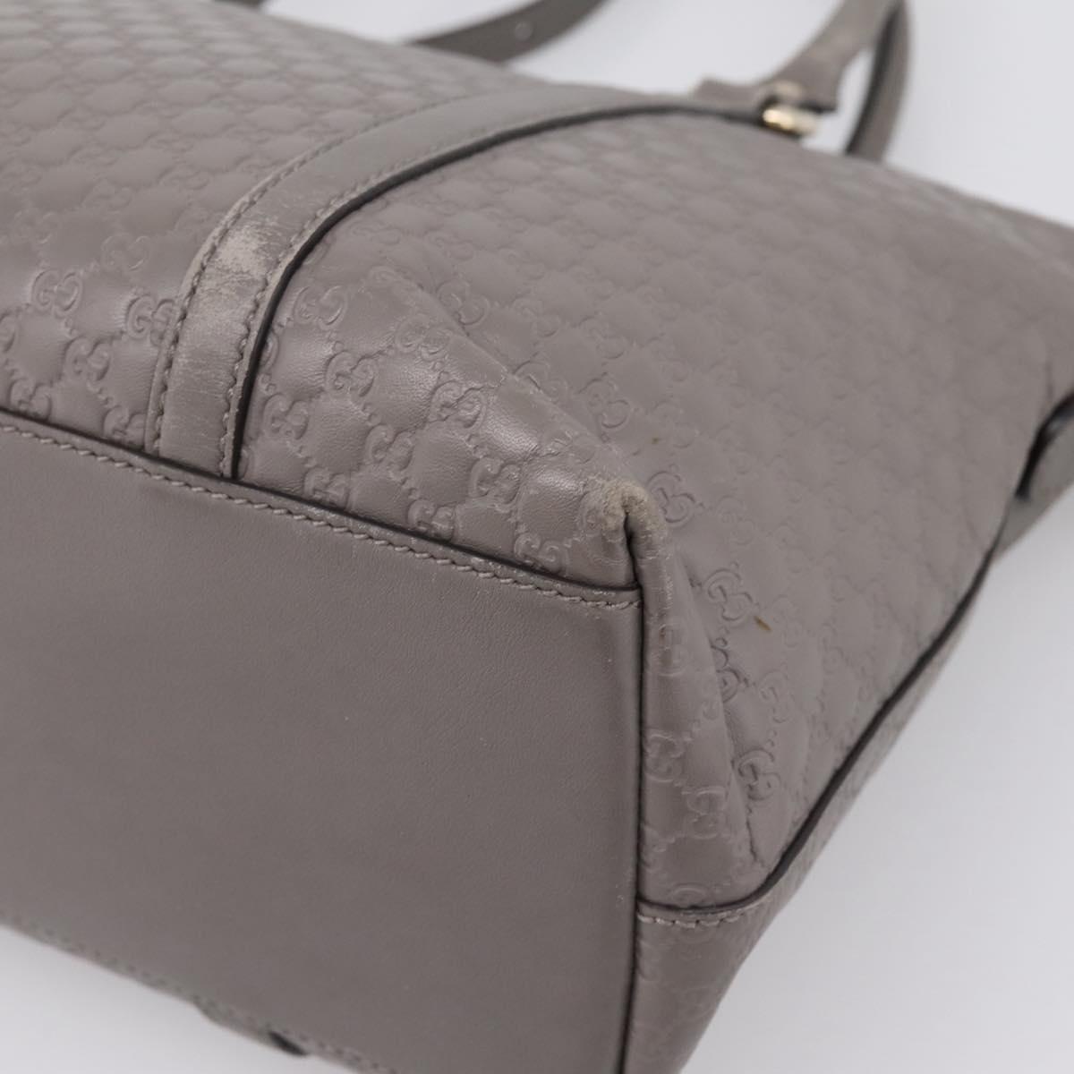 GUCCI Micro GG Canvas Guccissima Bag Leather 2way Outlet 449656 Auth ep15926