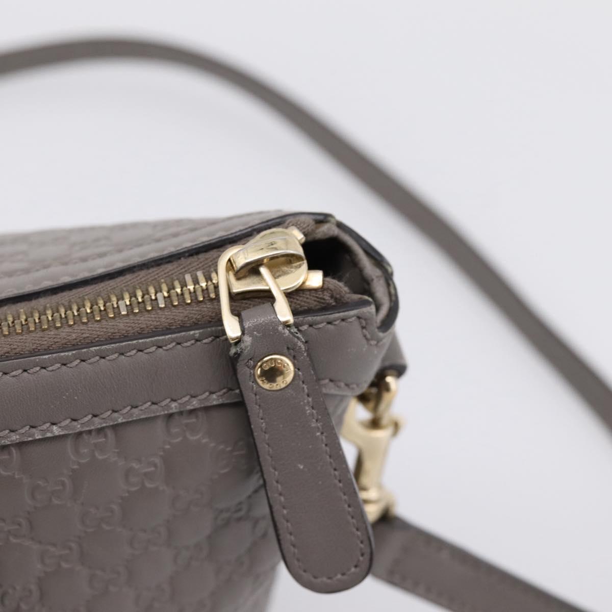 GUCCI Micro GG Canvas Guccissima Bag Leather 2way Outlet 449656 Auth ep15926