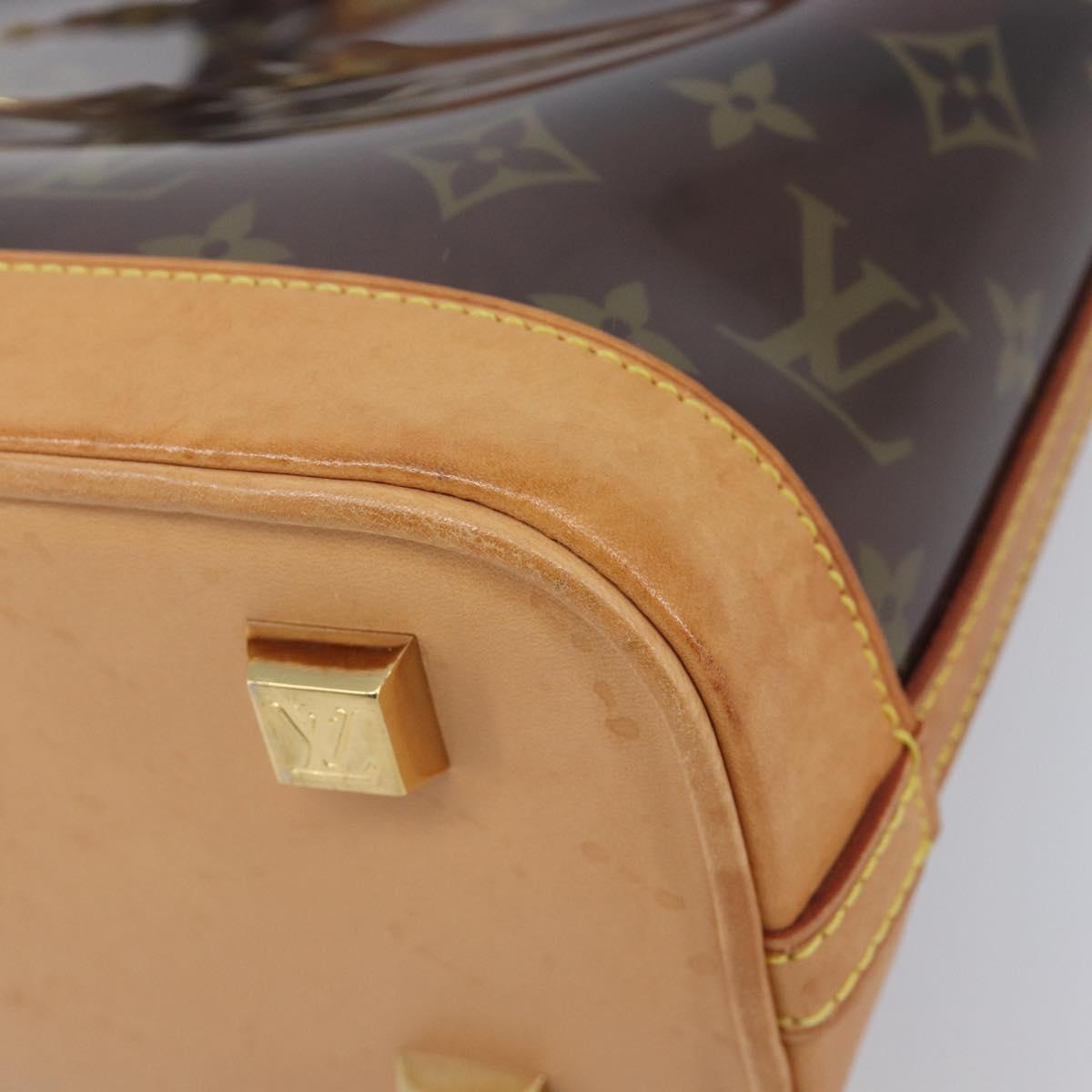 LOUIS VUITTON Monogram Vinyl Cabas Amble PM Bag Brown M92502 LV Auth ep15927