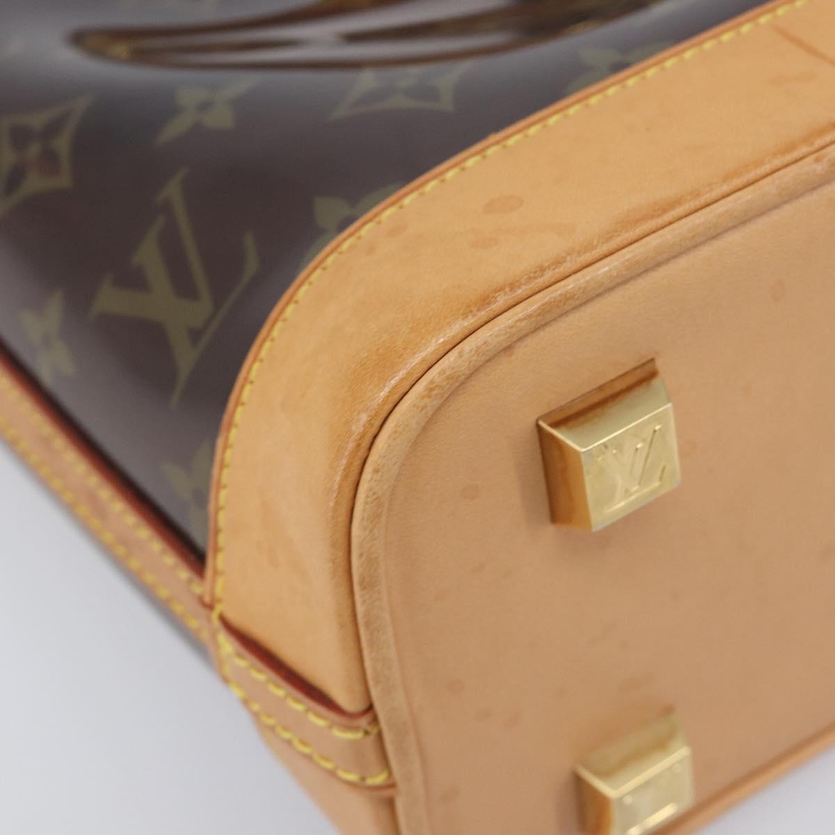 LOUIS VUITTON Monogram Vinyl Cabas Amble PM Bag Brown M92502 LV Auth ep15927