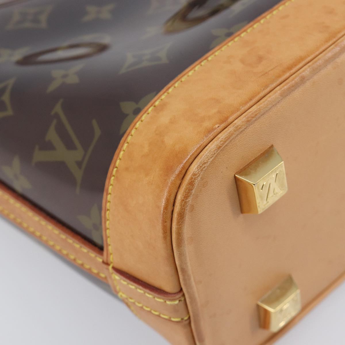 LOUIS VUITTON Monogram Vinyl Cabas Amble PM Bag Brown M92502 LV Auth ep15927