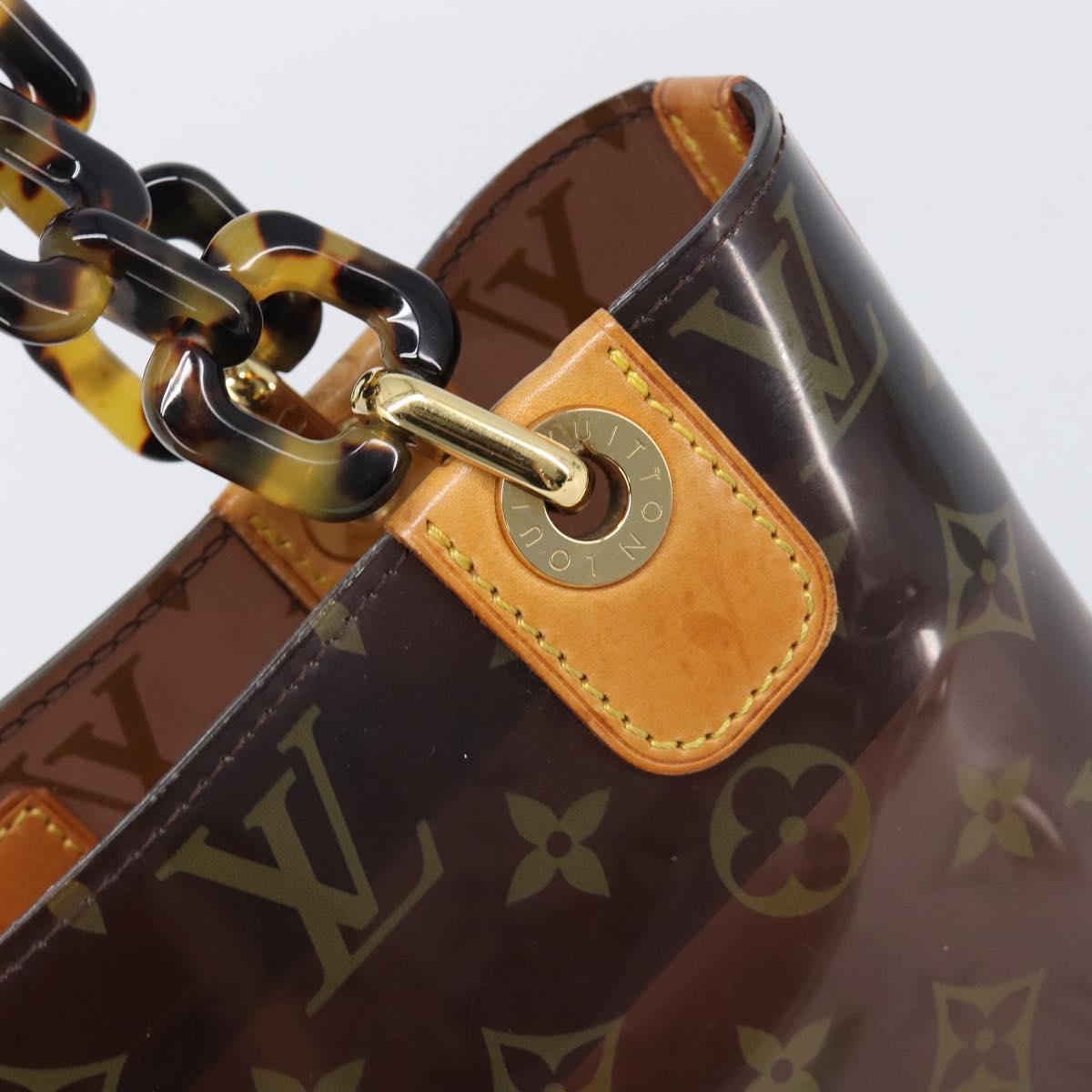 LOUIS VUITTON Monogram Vinyl Cabas Amble PM Bag Brown M92502 LV Auth ep15927