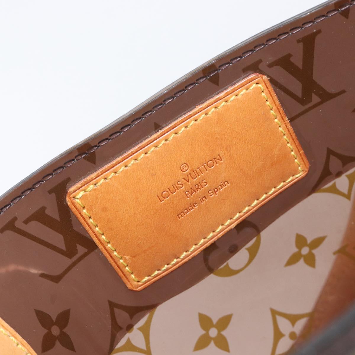 LOUIS VUITTON Monogram Vinyl Cabas Amble PM Bag Brown M92502 LV Auth ep15927