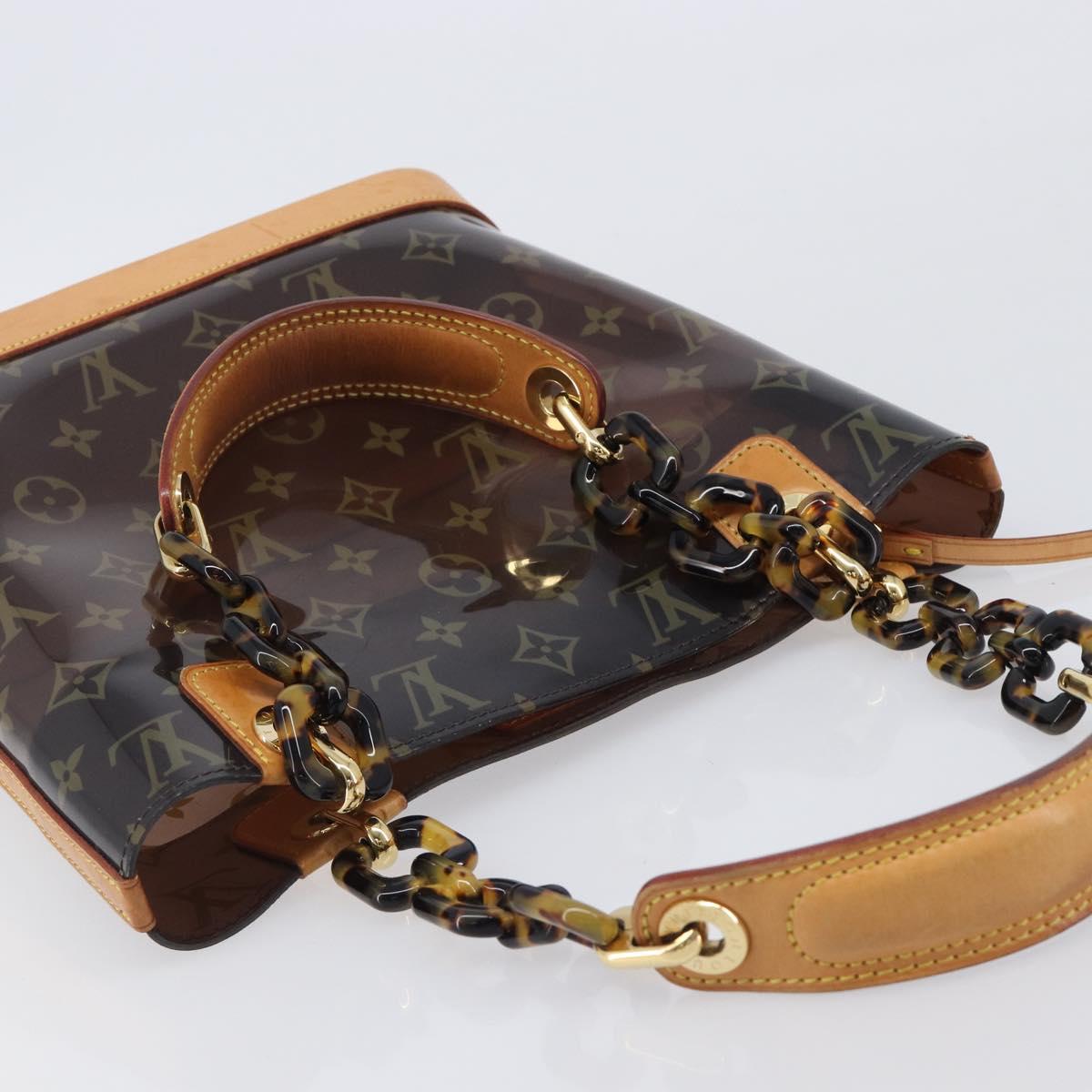 LOUIS VUITTON Monogram Vinyl Cabas Amble PM Bag Brown M92502 LV Auth ep15927