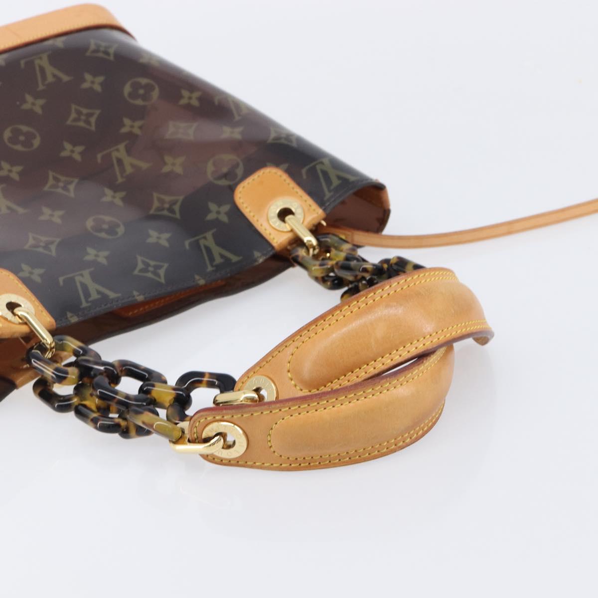 LOUIS VUITTON Monogram Vinyl Cabas Amble PM Bag Brown M92502 LV Auth ep15927