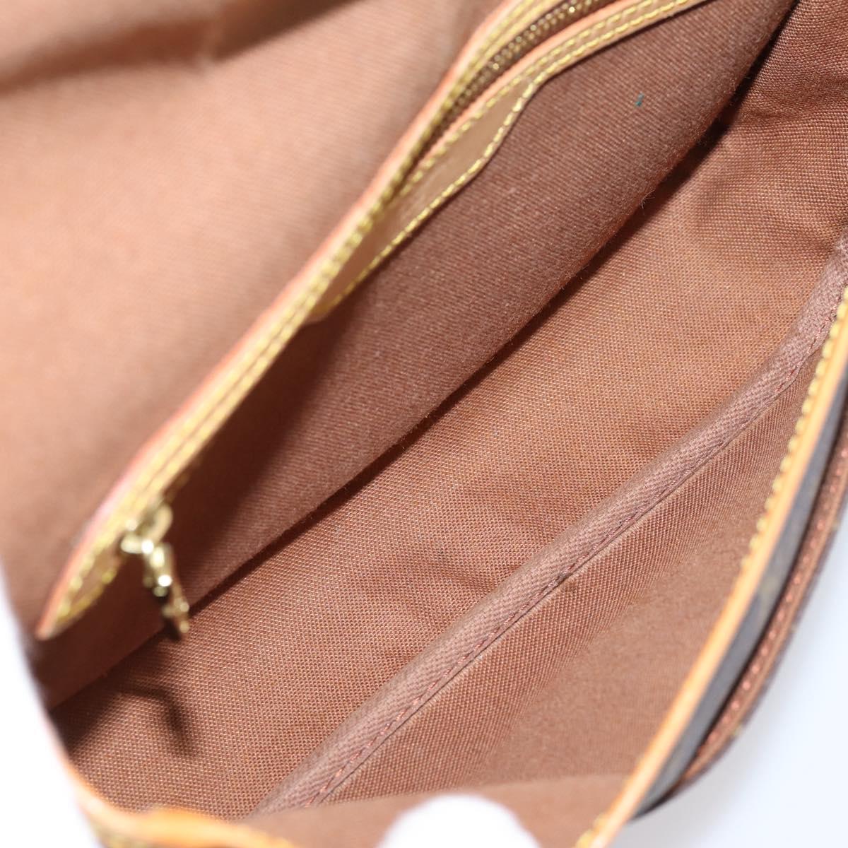 LOUIS VUITTON Monogram Gibeciere PM Shoulder Bag M42248 LV Auth ep15931A