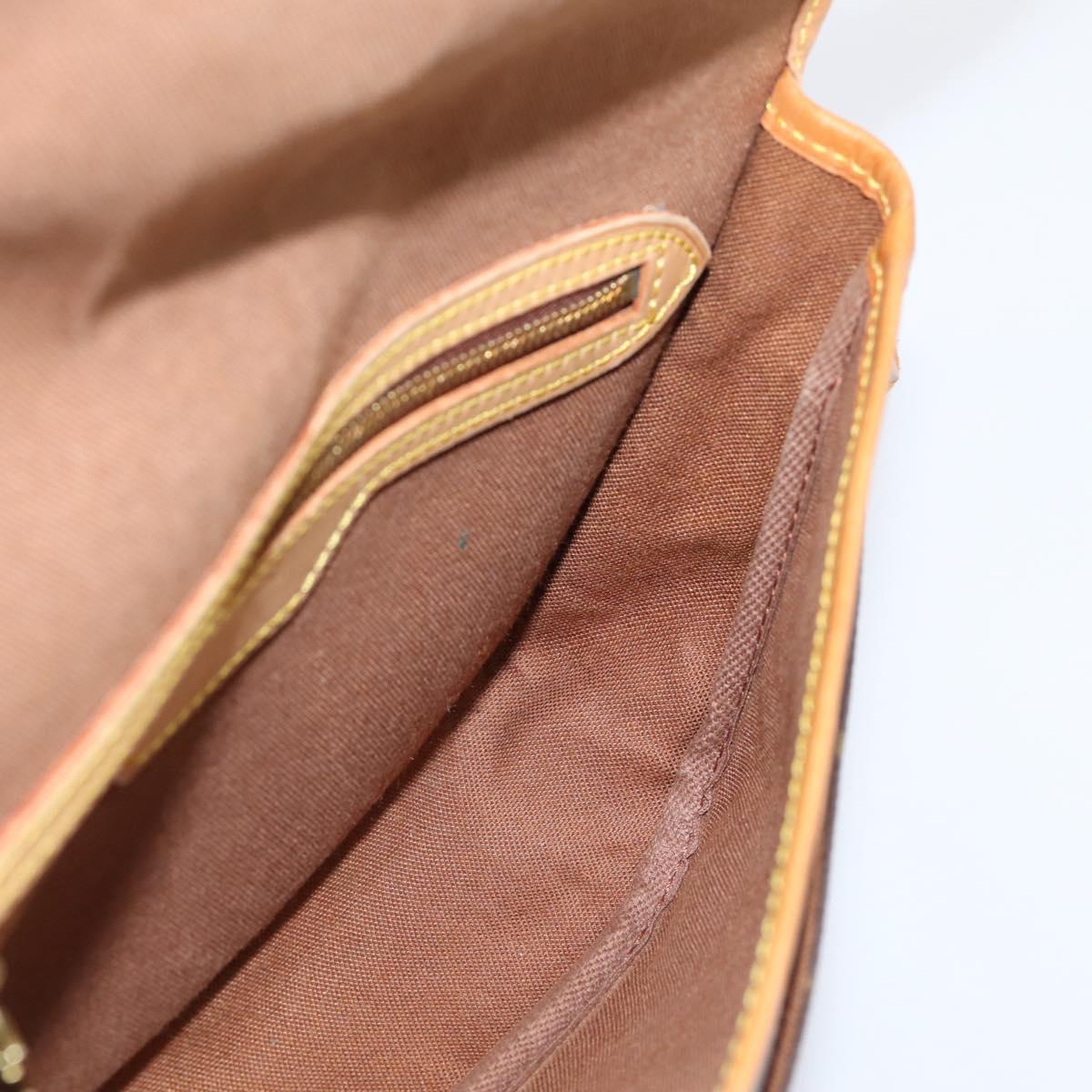 LOUIS VUITTON Monogram Gibeciere PM Shoulder Bag M42248 LV Auth ep15931A