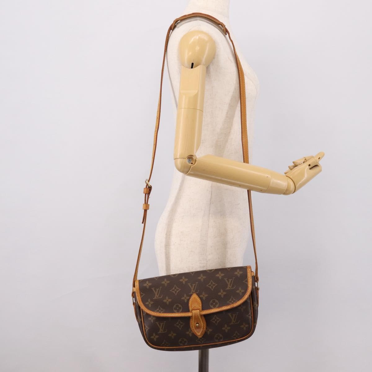 LOUIS VUITTON Monogram Gibeciere PM Shoulder Bag M42248 LV Auth ep15931A