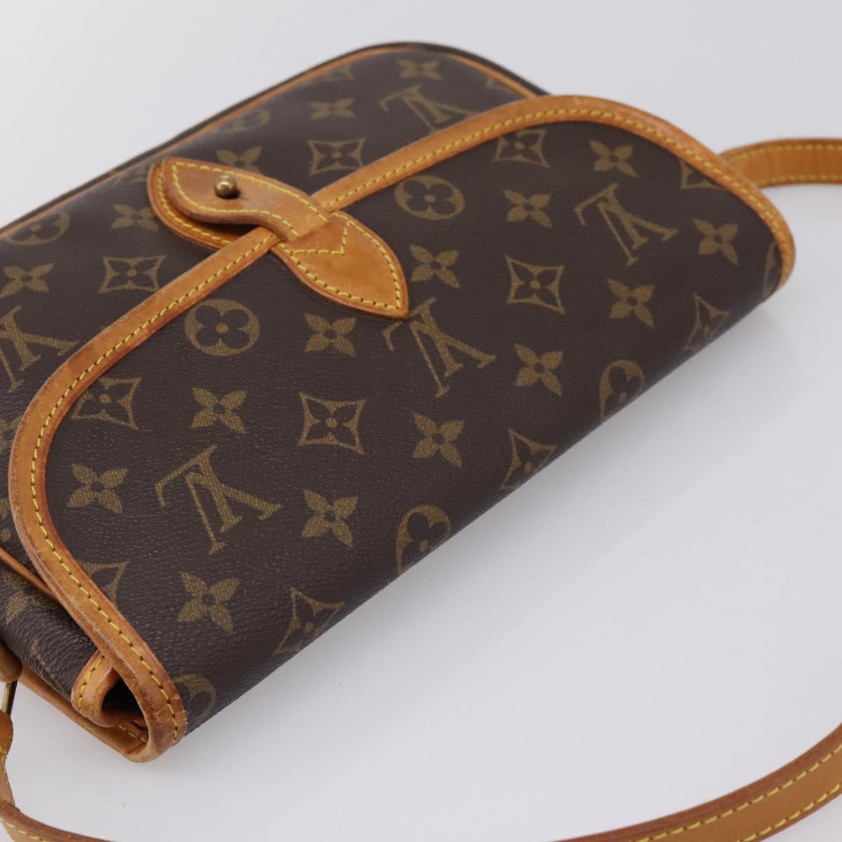 LOUIS VUITTON Monogram Gibeciere PM Shoulder Bag M42248 LV Auth ep15931A