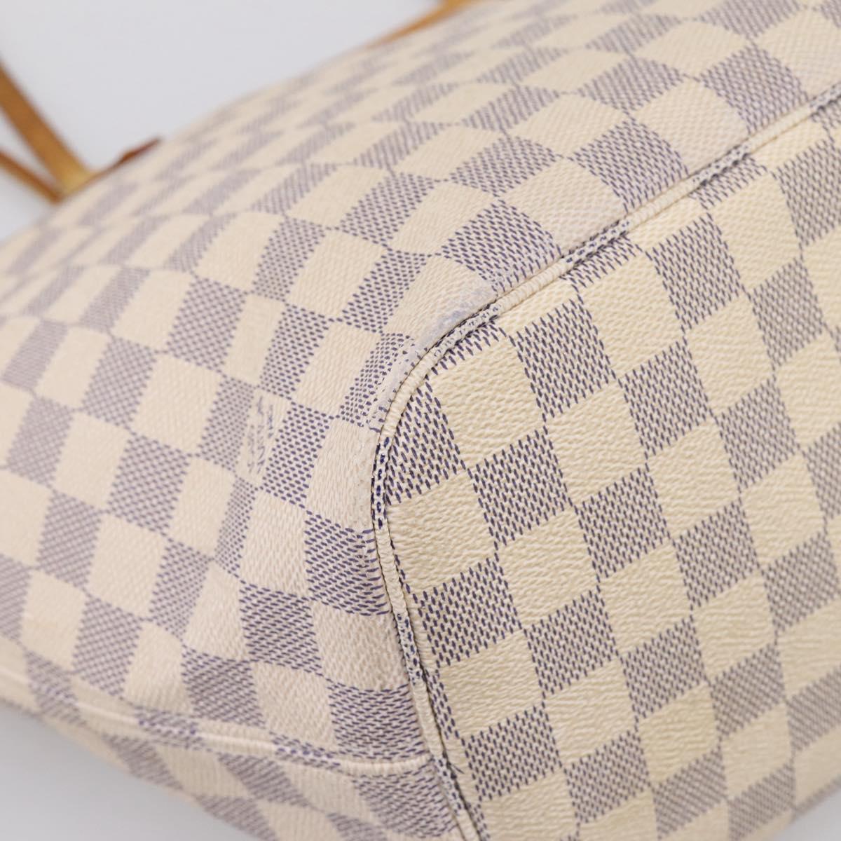 LOUIS VUITTON Damier Azur Neverfull MM Tote Bag N41605 LV Auth ep15937