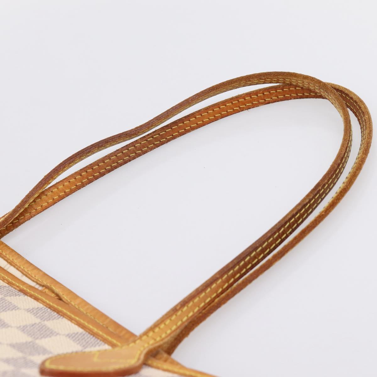 LOUIS VUITTON Damier Azur Neverfull MM Tote Bag N41605 LV Auth ep15937