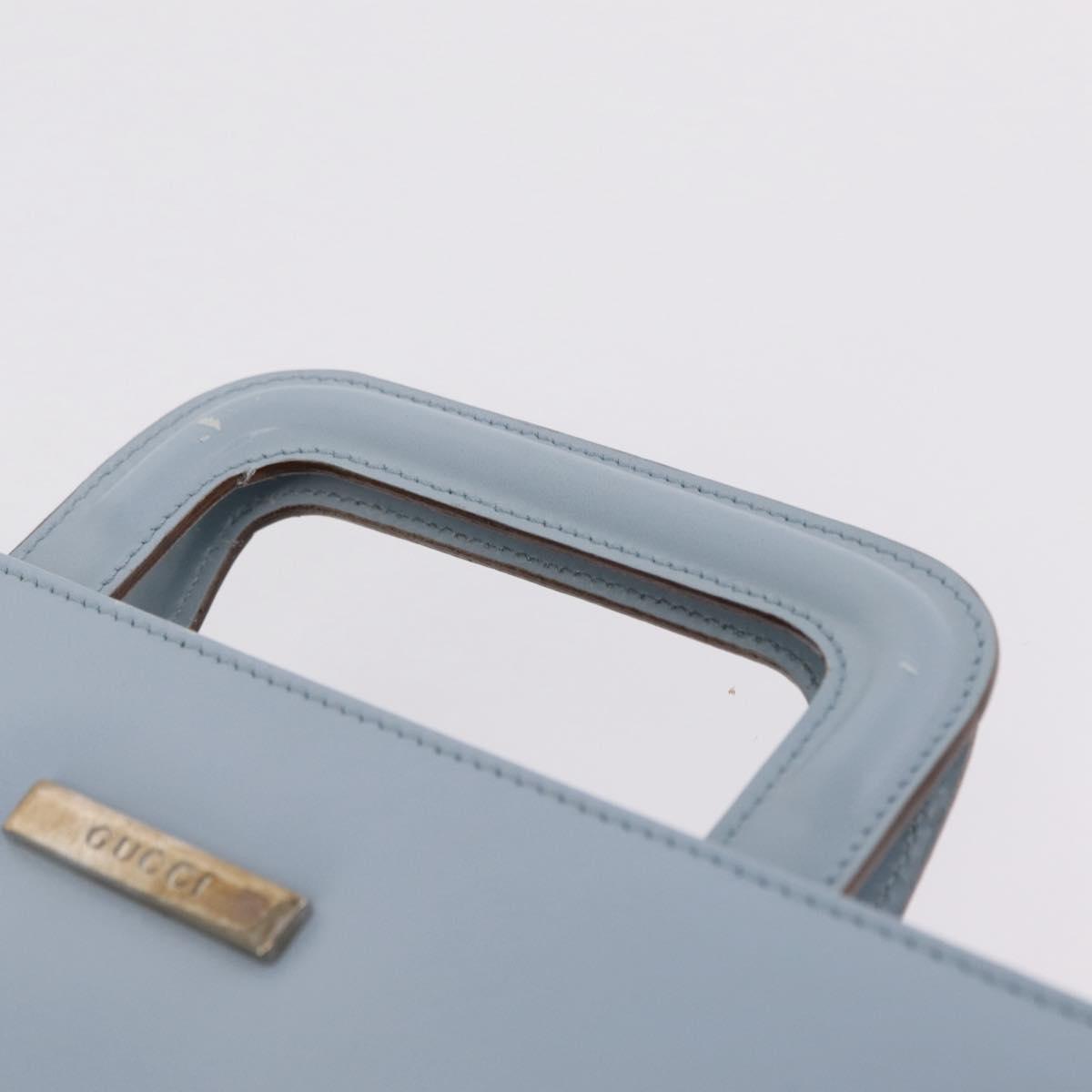 GUCCI Shoulder Bag Vinyl Light Blue Clear 001 2058 1772 5 Auth ep15938