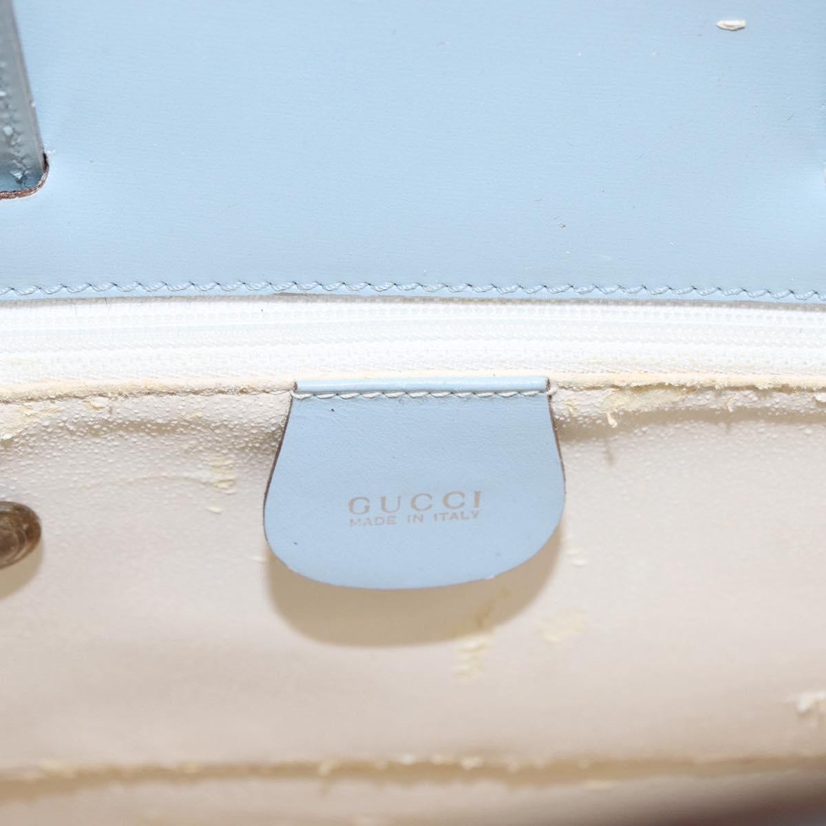 GUCCI Shoulder Bag Vinyl Light Blue Clear 001 2058 1772 5 Auth ep15938