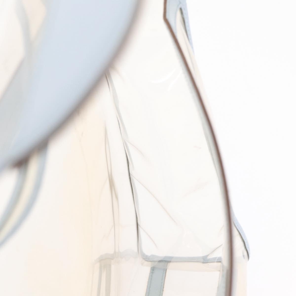 GUCCI Shoulder Bag Vinyl Light Blue Clear 001 2058 1772 5 Auth ep15938