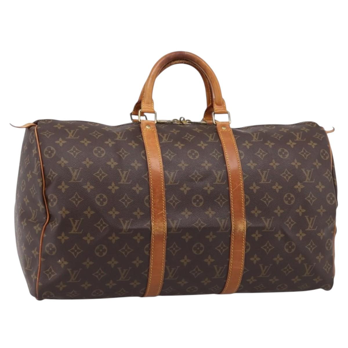LOUIS VUITTON Monogram Keepall 50 Boston Bag M41426 LV Auth ep15943