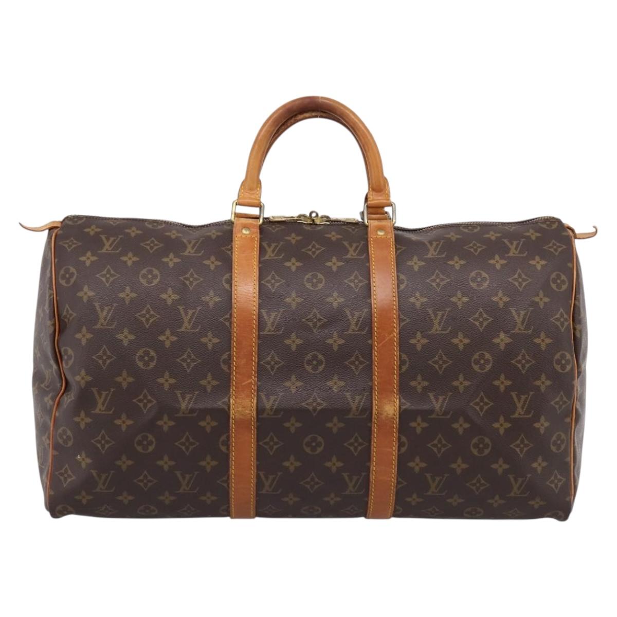 LOUIS VUITTON Monogram Keepall 50 Boston Bag M41426 LV Auth ep15943