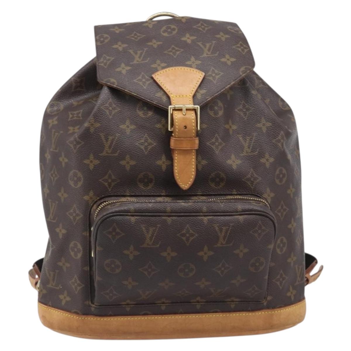 LOUIS VUITTON Monogram Montsouris GM Backpack M51135 LV Auth ep15946