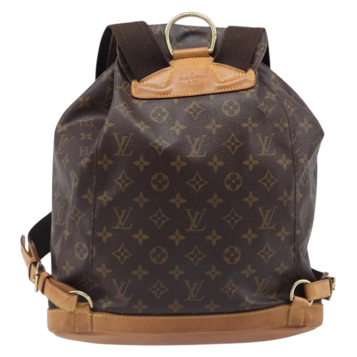 LOUIS VUITTON Monogram Montsouris GM Backpack M51135 LV Auth ep15946