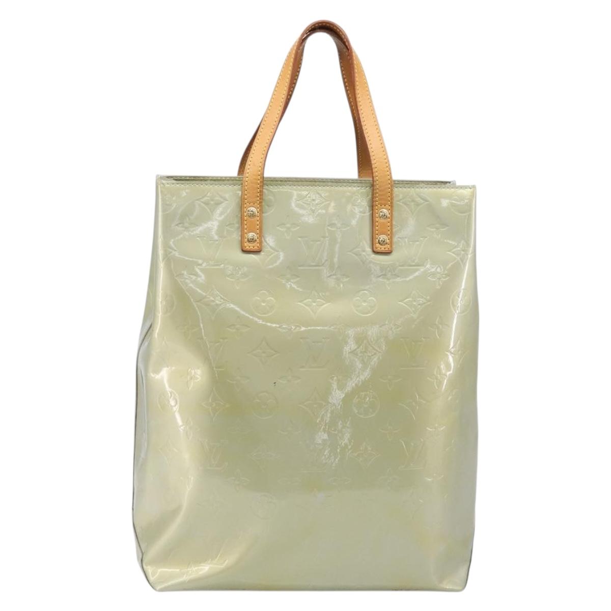 LOUIS VUITTON Monogram Vernis Reade MM Hand Bag Gris M91142 LV Auth ep15956