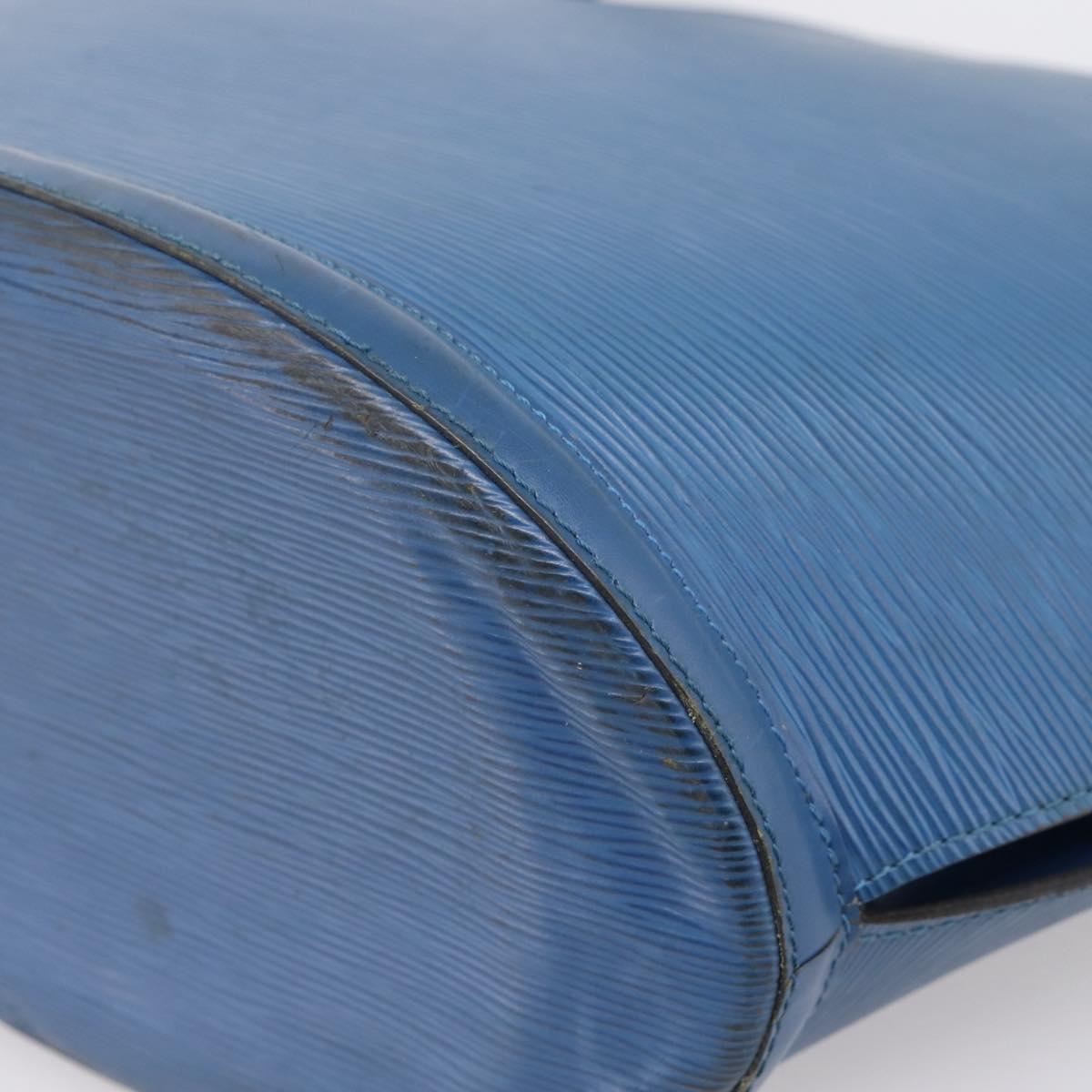 LOUIS VUITTON Epi Saint Jacques Shopping Bag Blue M52275 LV Auth ep15960