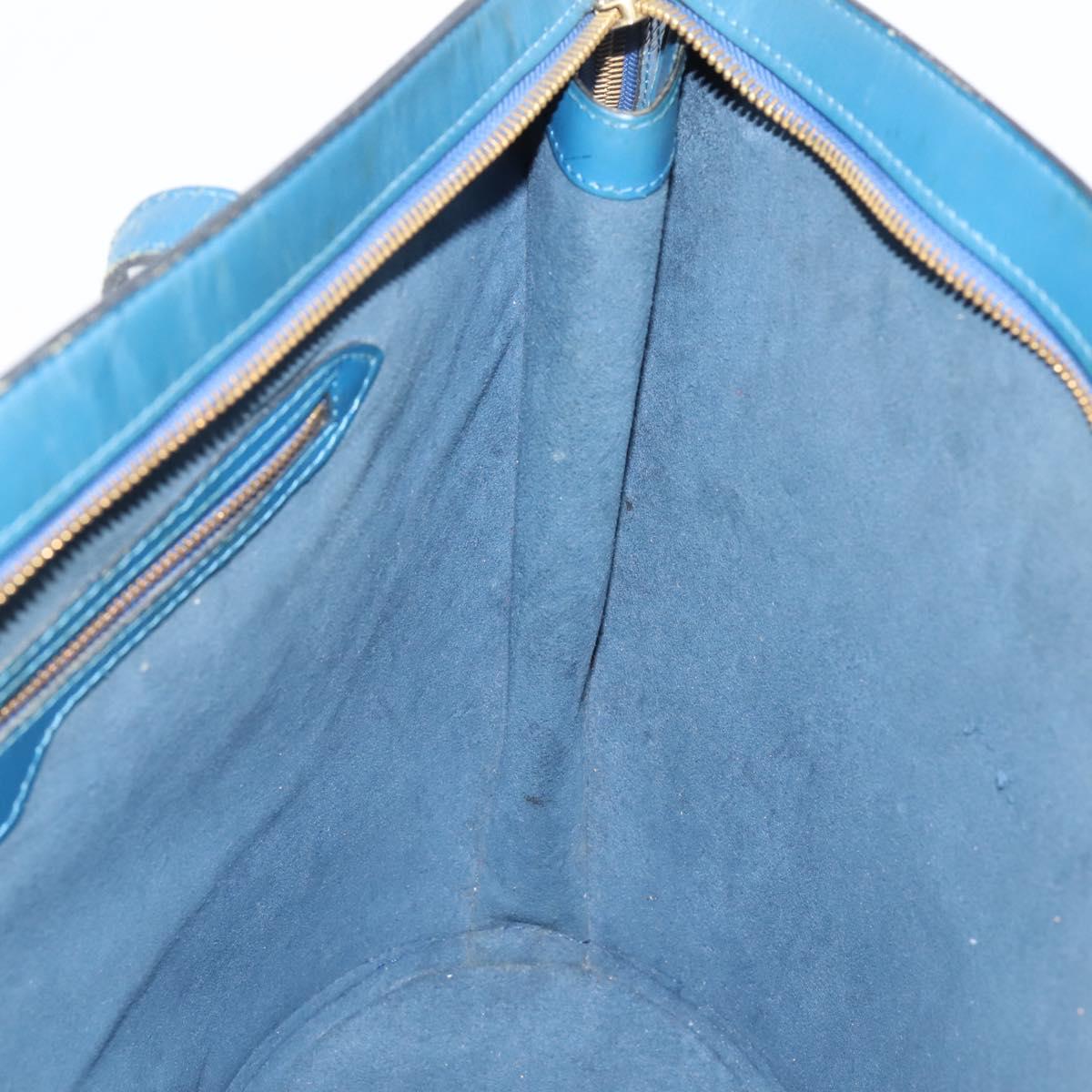 LOUIS VUITTON Epi Saint Jacques Shopping Bag Blue M52275 LV Auth ep15960