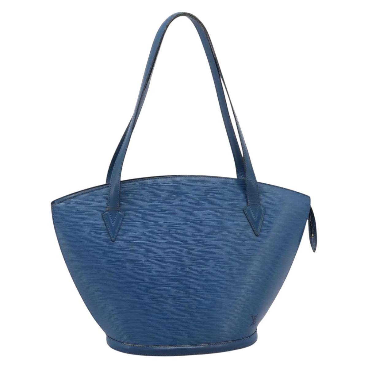 LOUIS VUITTON Epi Saint Jacques Shopping Bag Blue M52275 LV Auth ep15960